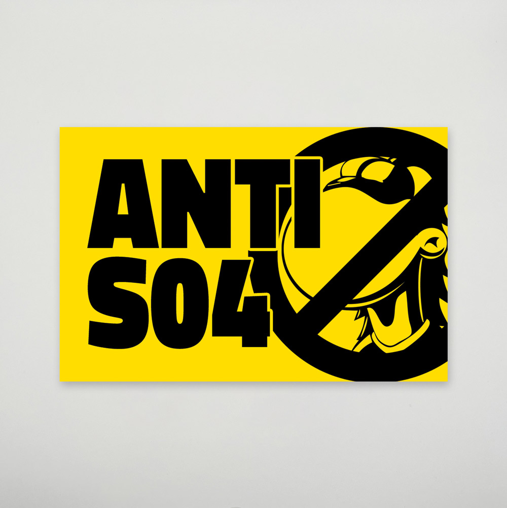 Aufkleber „Anti S04“