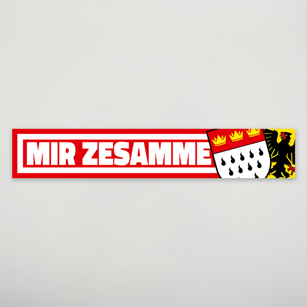 Aufkleber „Mir zesamme“