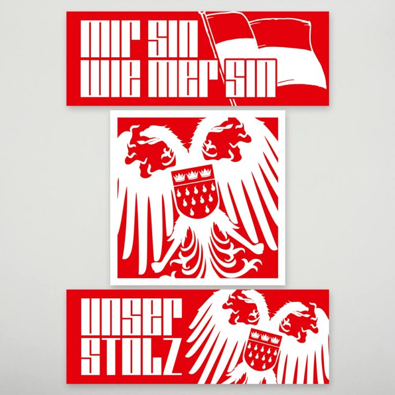 Aufkleber-Mix „Stolz auf Köln“