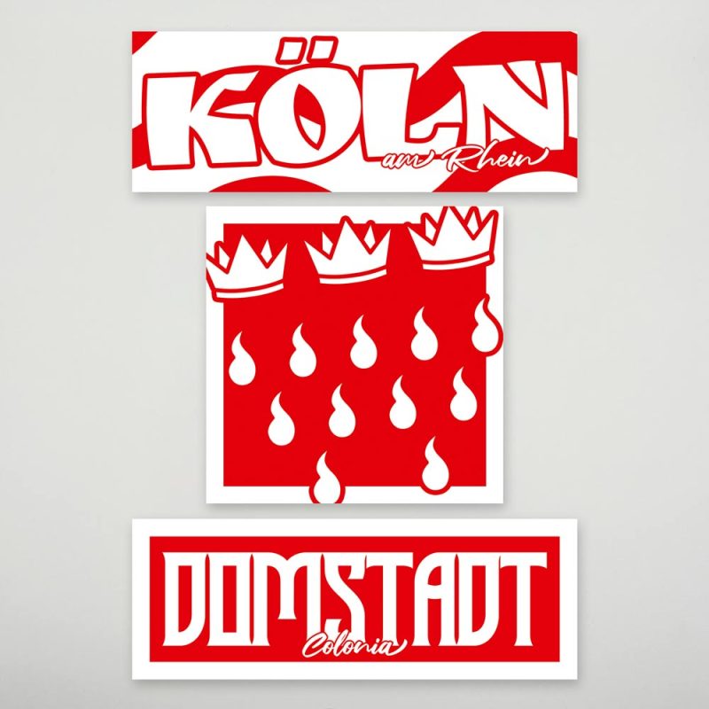 Aufkleber-Mix „Köln“