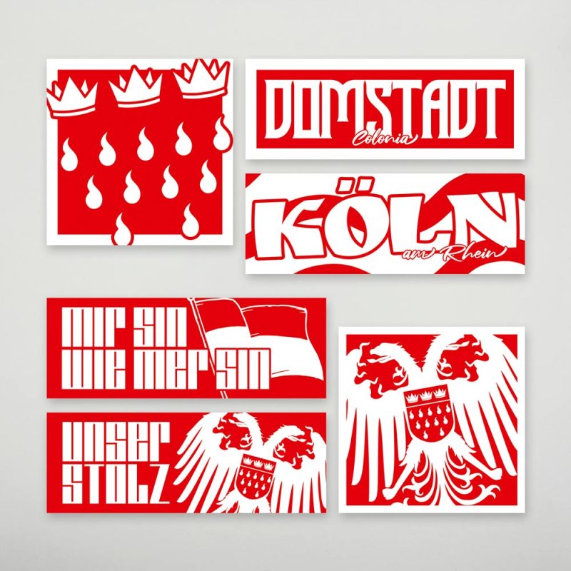 Aufkleber-Paket „Kölner Stolz“