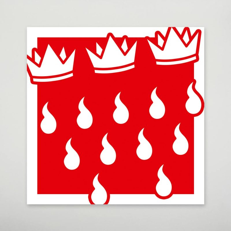 Aufkleber „Stadtwappen Köln Rot Weiß“