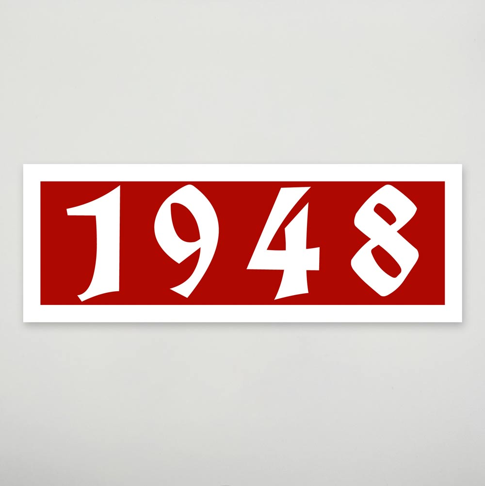 Aufkleber „Basic 1948 Tradition“