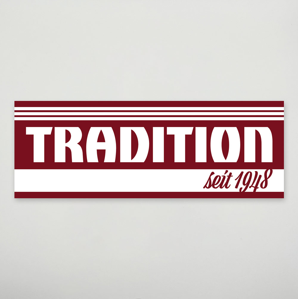 Aufkleber „Tradition seit 1948“